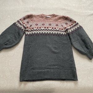 Zara Puff Sleeve Sweater Dress